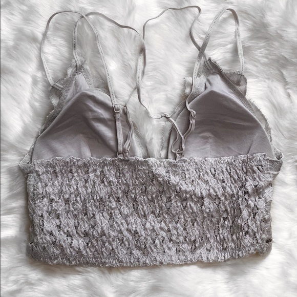 RESTOCKED Lena Crochet Lace Bralette - Dove - Picture 4 of 5